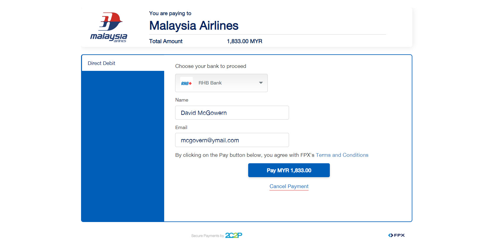 Up To 15 Off Exclusive Discount For Payments Made With Fpx Malaysia Airlines Iflight My