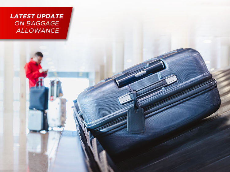 Baggage Allowance Entitlement for Economy and Business Class
