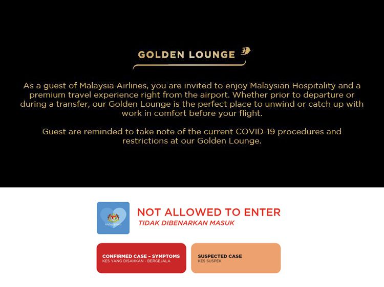 Golden Lounge Unwind & Experience Malaysian Hospitality