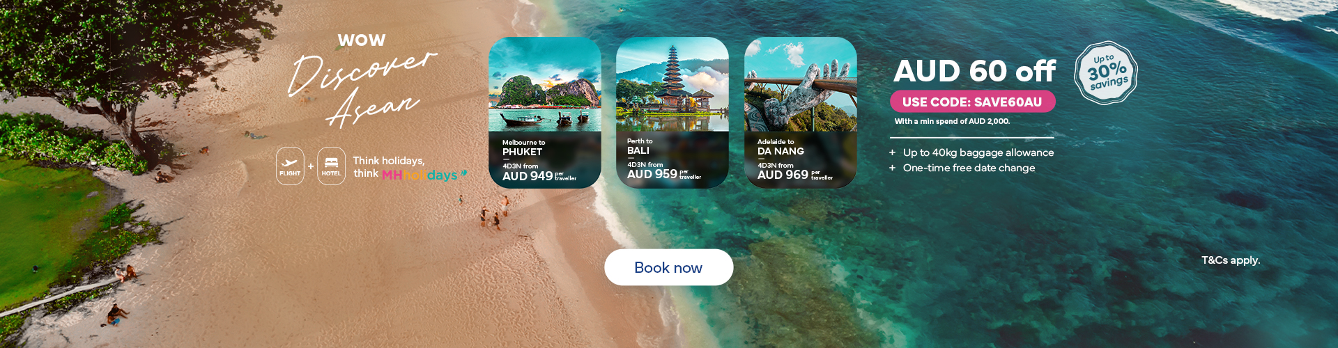Proof of coupon - Malaysia Airlines - Malaysia Airlines holiday sale: AUD 60 off [[AUD 60 off]]