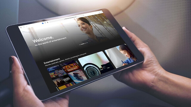 Image of entertainment systems available on board
