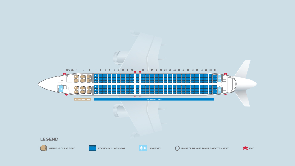 Seat Map - Boeing 737-800 (738)