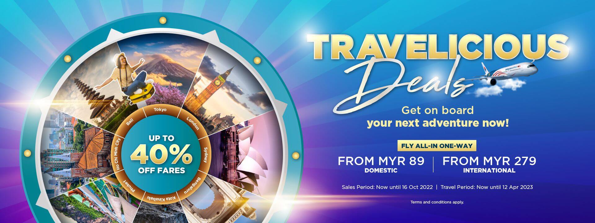 Discounts with Travelicious Deals Malaysia Airlines News