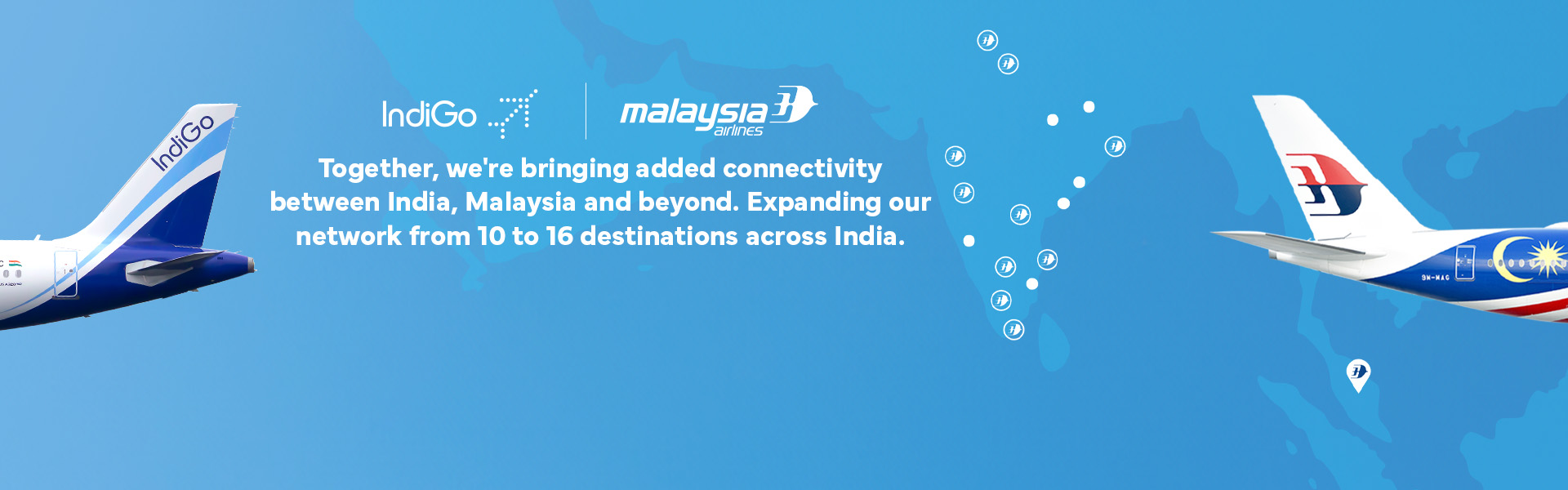 Malaysia Airlines IndiGo codeshare